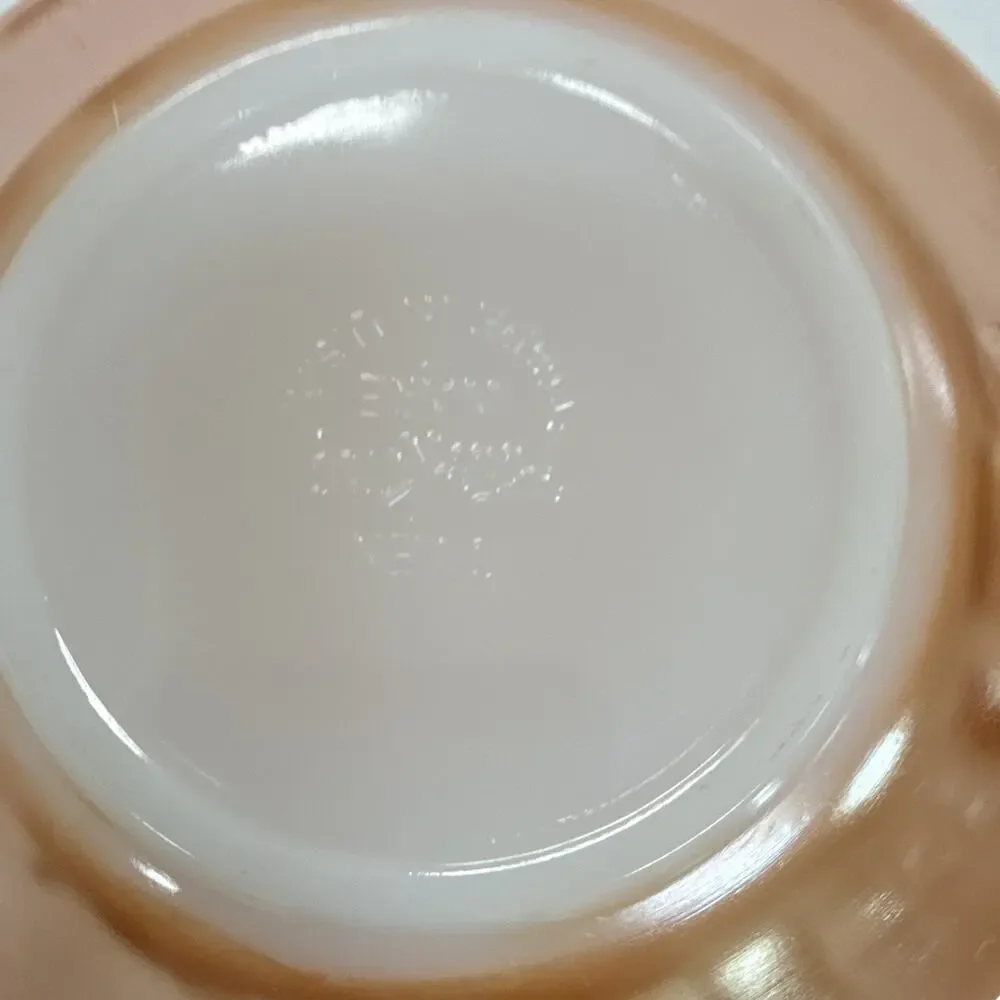 Copied - Pink Pressed Glass Laurel Pattern Round Plate 6 in